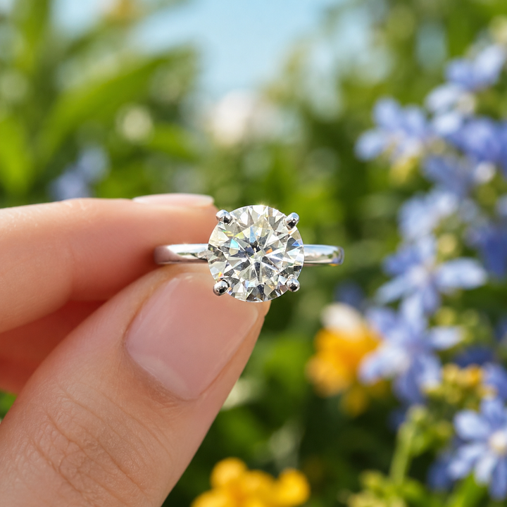 Moissanite Engagement Ring