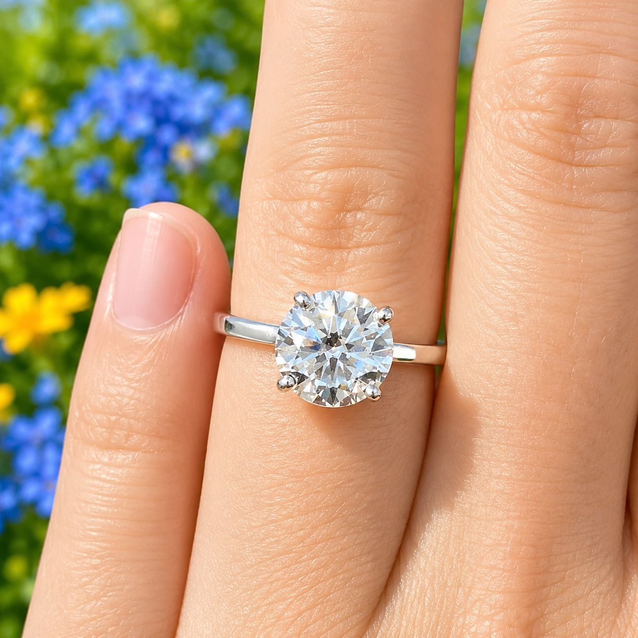 Moissanite Engagement Ring