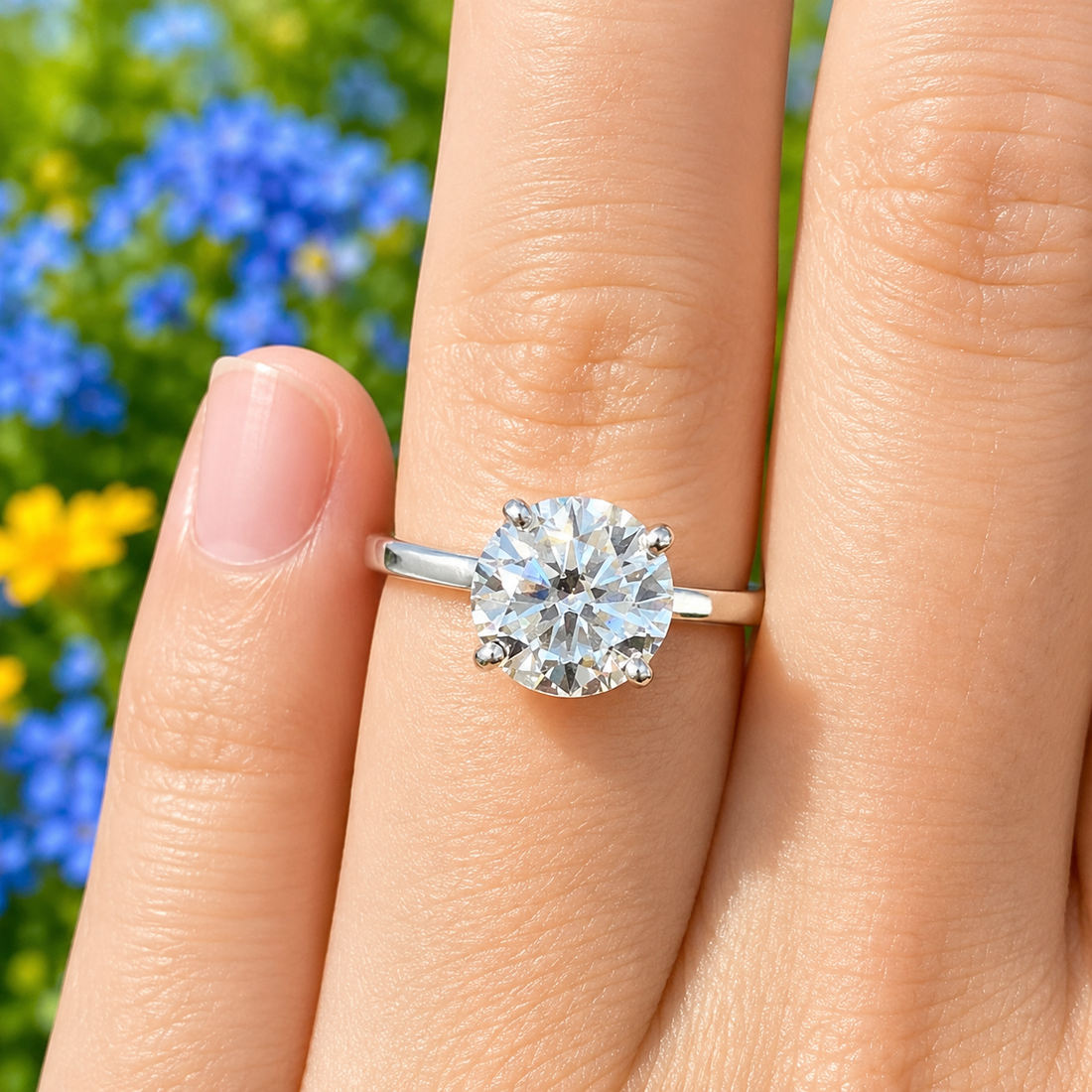 Moissanite Engagement Ring