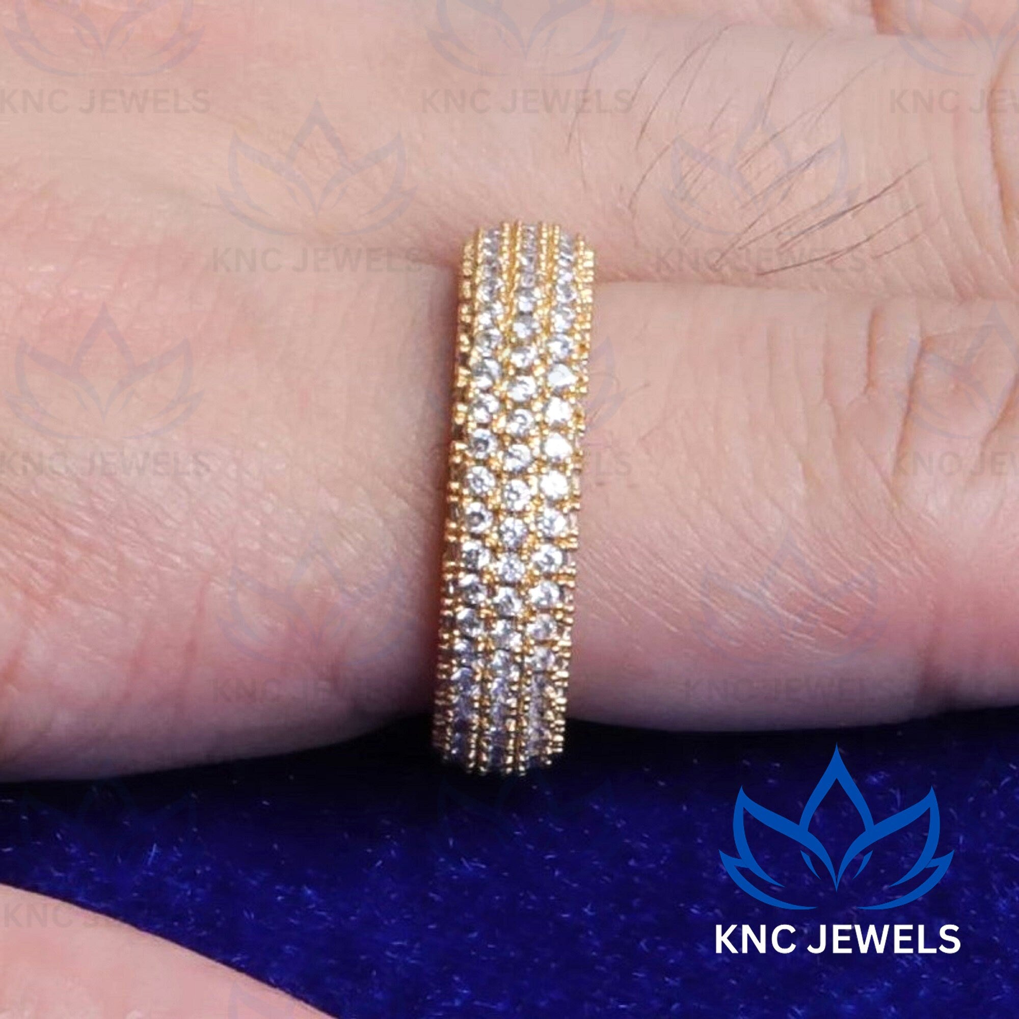 Mens Moissanite Eternity Band Silver Iced Out Ring Hip Hop Round Cut Pave Set Wedding Promise Ring for Him