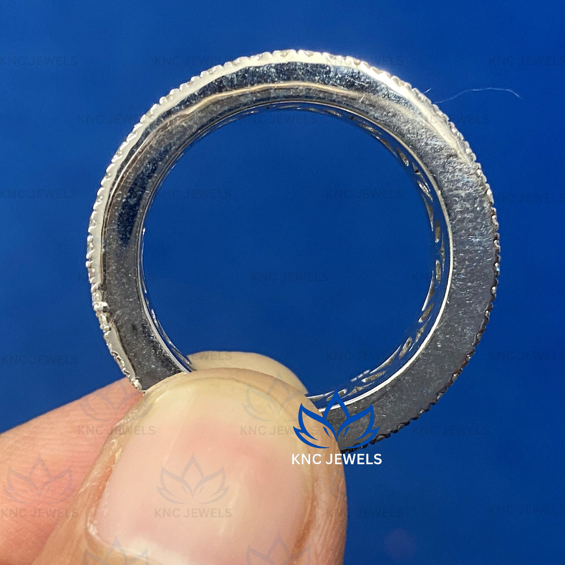 6.28ct Lab Grown Diamond Eternity Band: CVD Diamond Wedding Ring