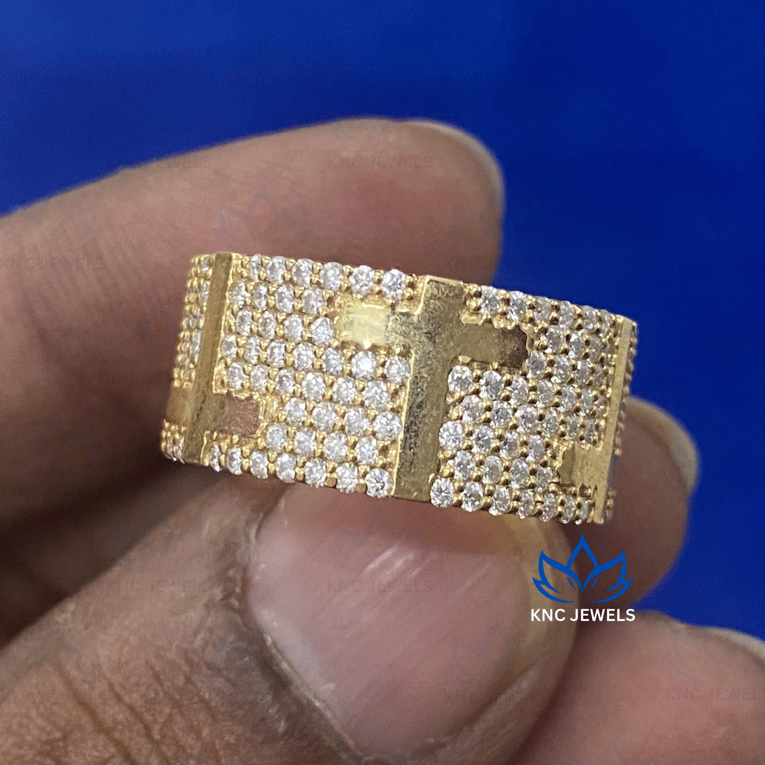 Moissanite Cross Ring Mens Hip Hop Iced Out Eternity Band Sterling Silver CZ Diamond Wedding Ring Rapper Jewelry Gift