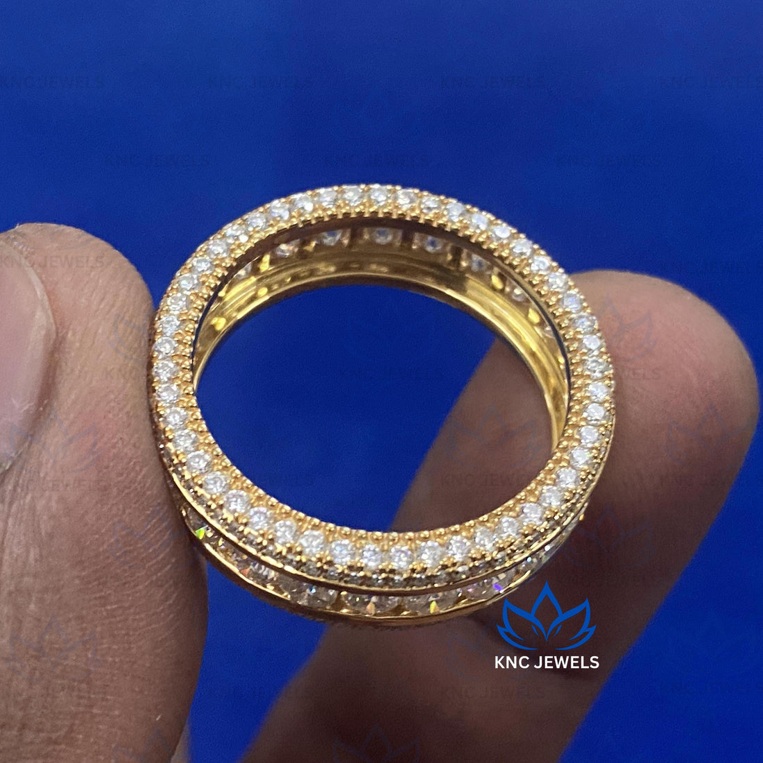 14K Yellow Gold Lab Grown Diamond Eternity Band