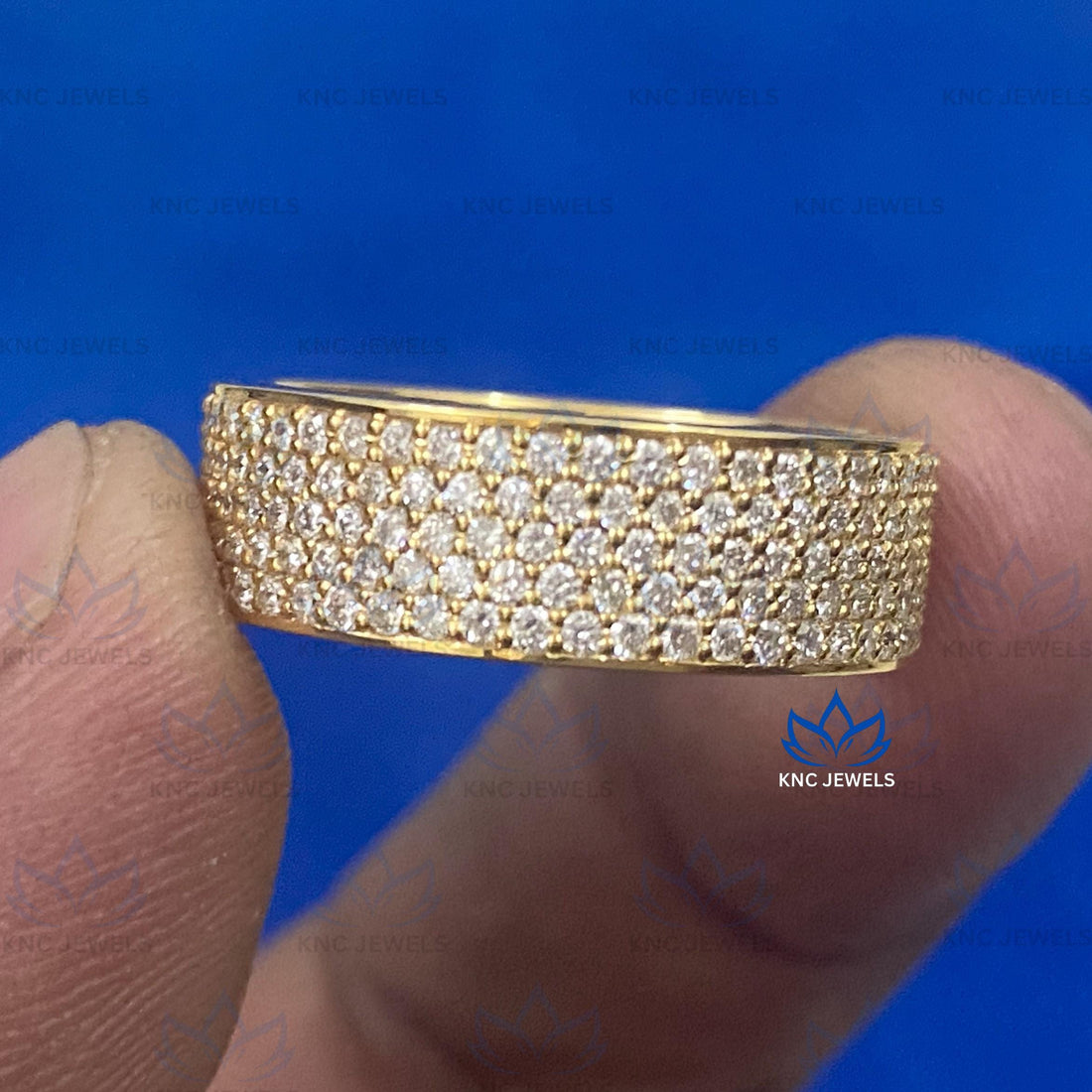 Lab Grown Diamond Eternity Band, 14K Gold Wedding Ring, Unisex Stackable Anniversary Gift