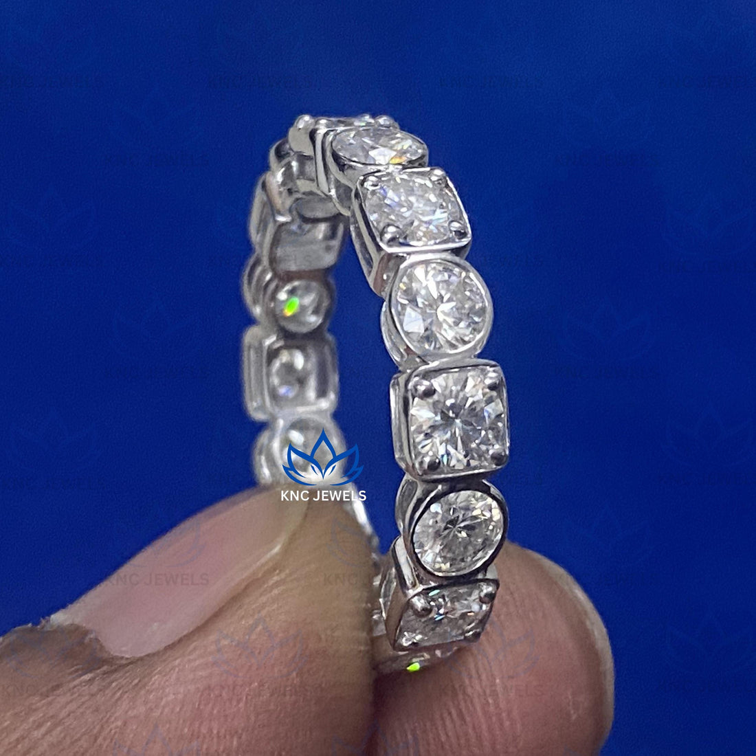 4.40ctw Lab Grown Diamond Eternity Wedding Band: Stackable Anniversary Ring