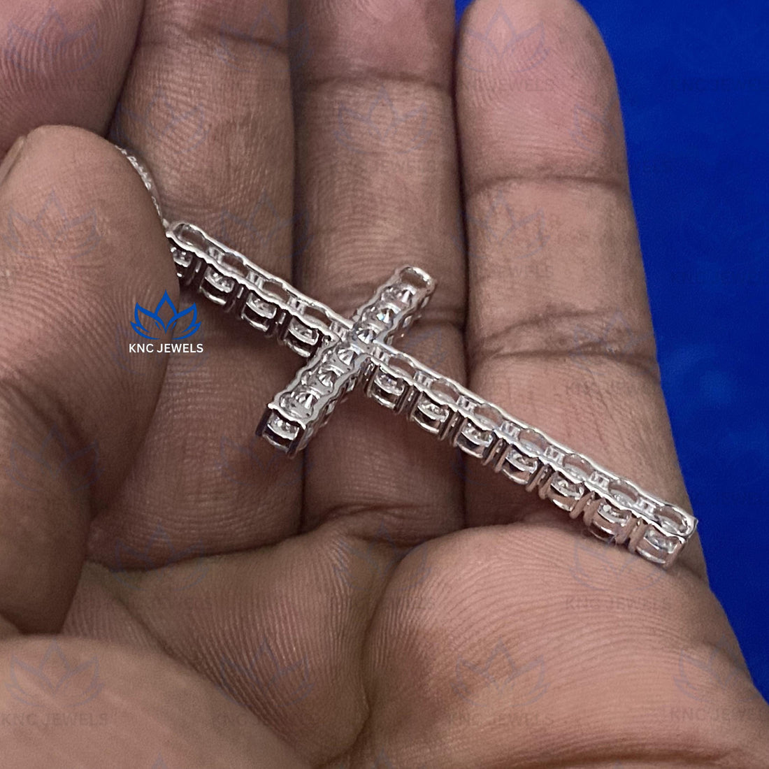 Moissanite Cross Pendant: Sterling Silver Christian Jewelry