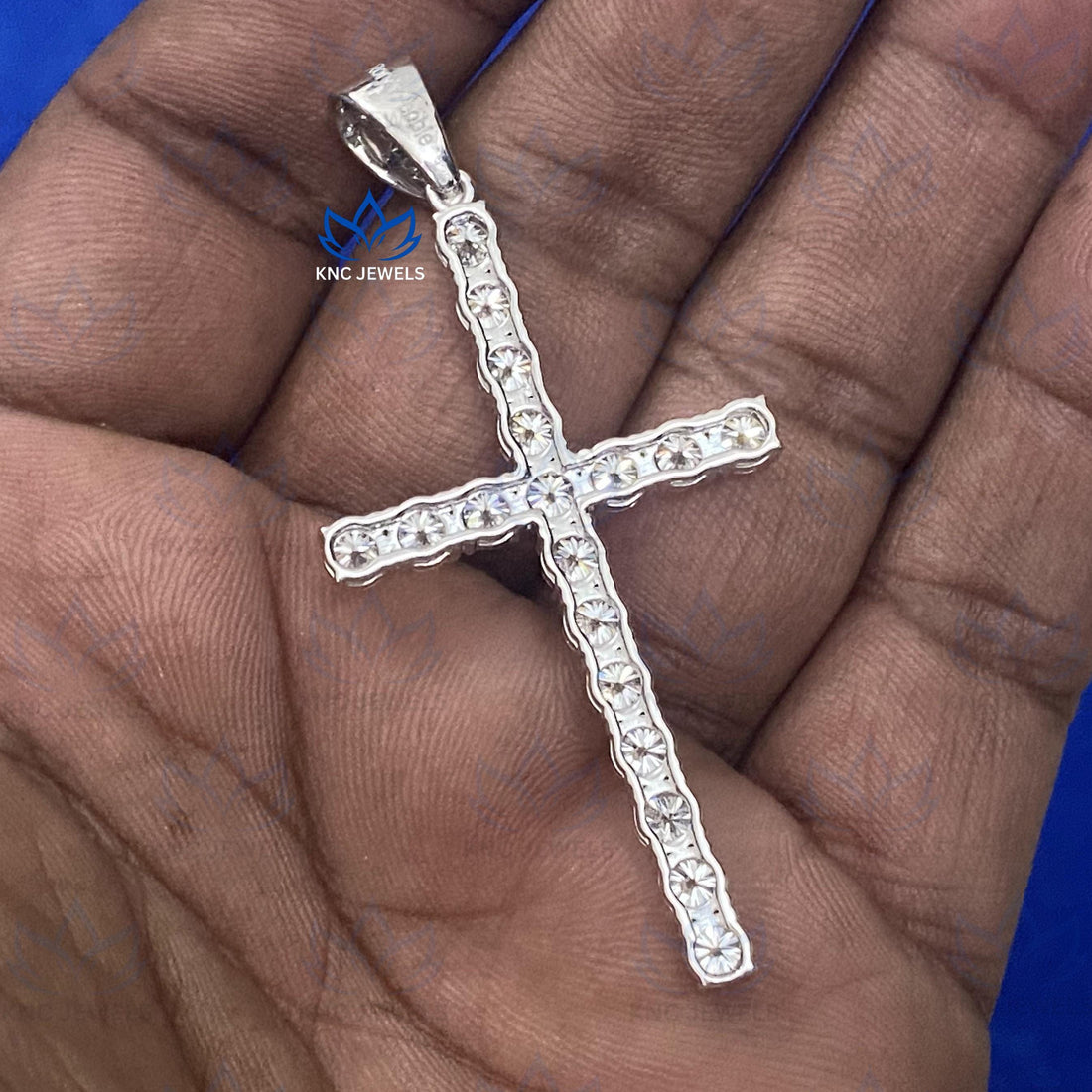 Moissanite Cross Pendant: Sterling Silver Christian Jewelry
