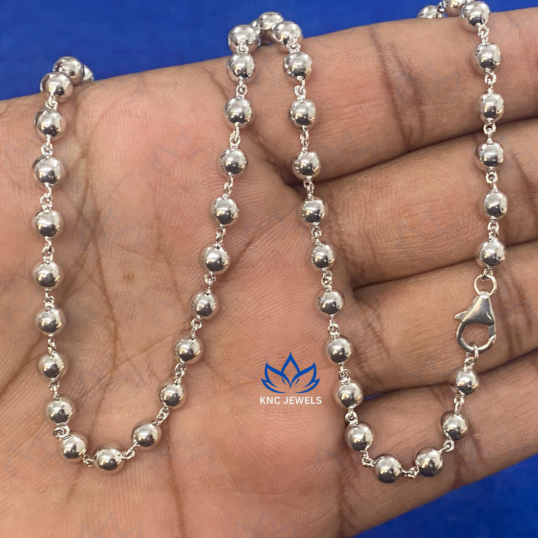 4mm Sterling Silver Ball Chain, Georgian Style Ball Necklace