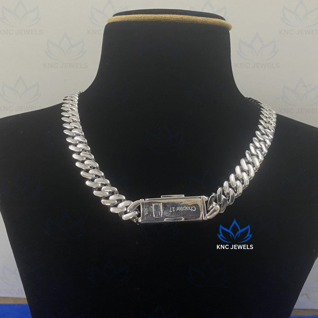 Sterling Silver Cuban Link Chain Necklace - 12mm Wide