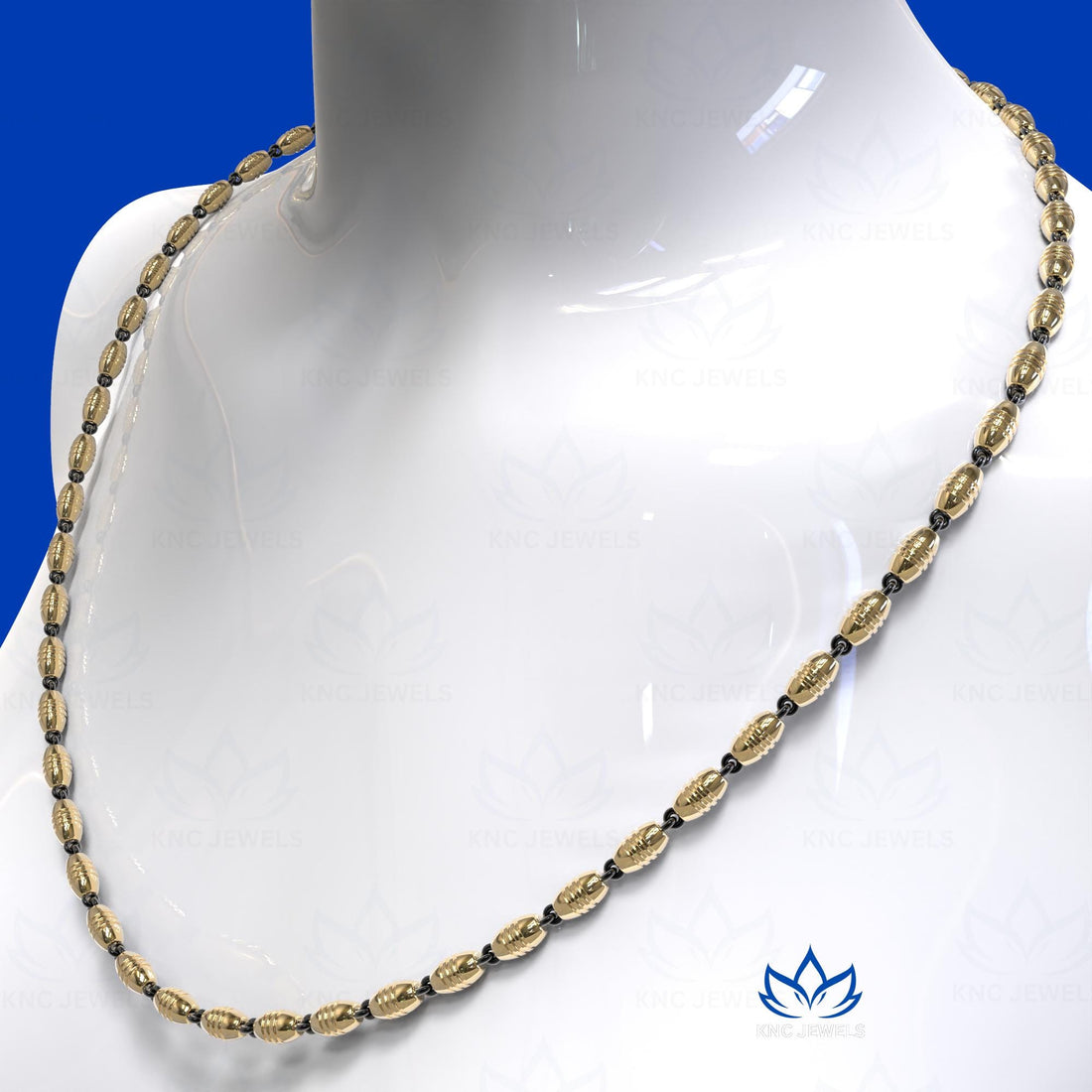 Georgian Ball Chain Necklace, Sterling Silver Antique Bead Design, Blackened Gold Vintage, Unisex Gift